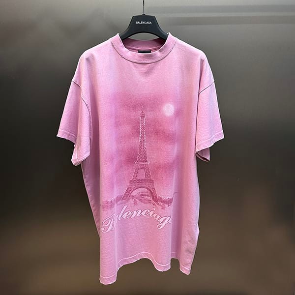 新デザインバレンシアガ 偽物 PARIS MOON オーバーサイズ Tシャツ 2色 baf86746